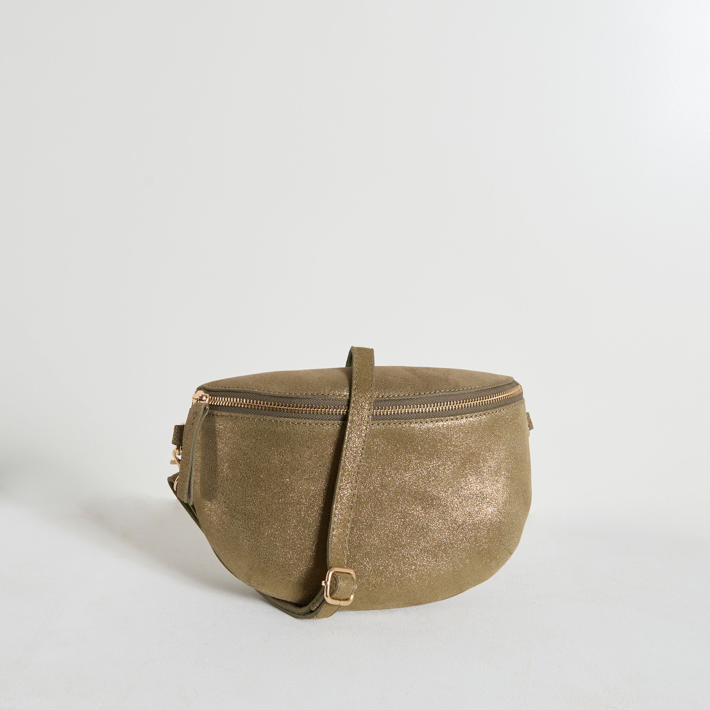 Sac banane cro&ucirc;te de cuir femme