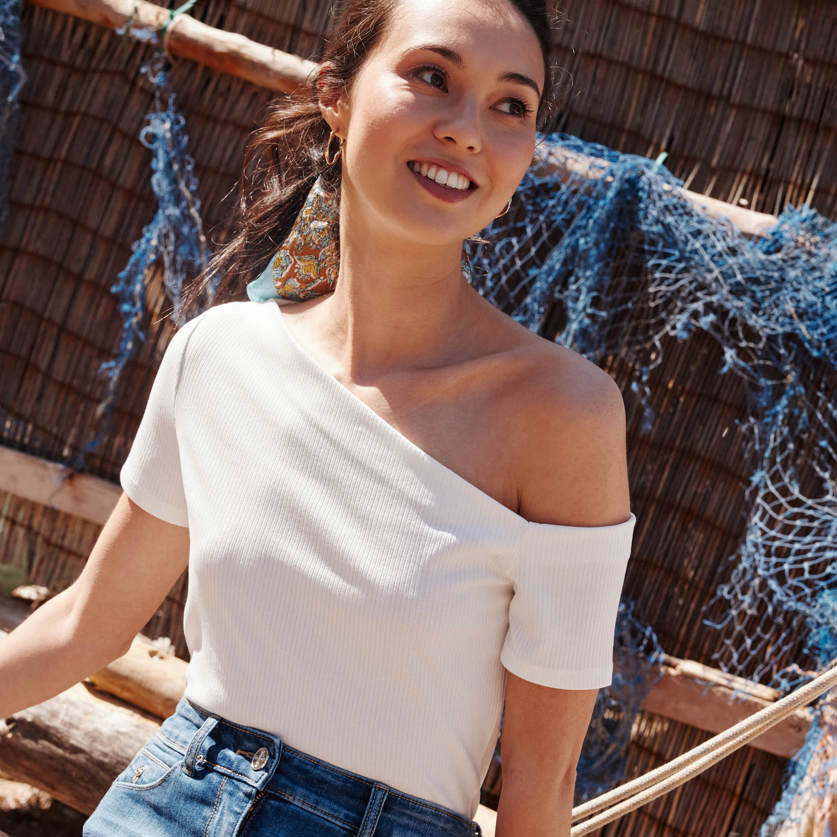 Tshirt asymetrique femme