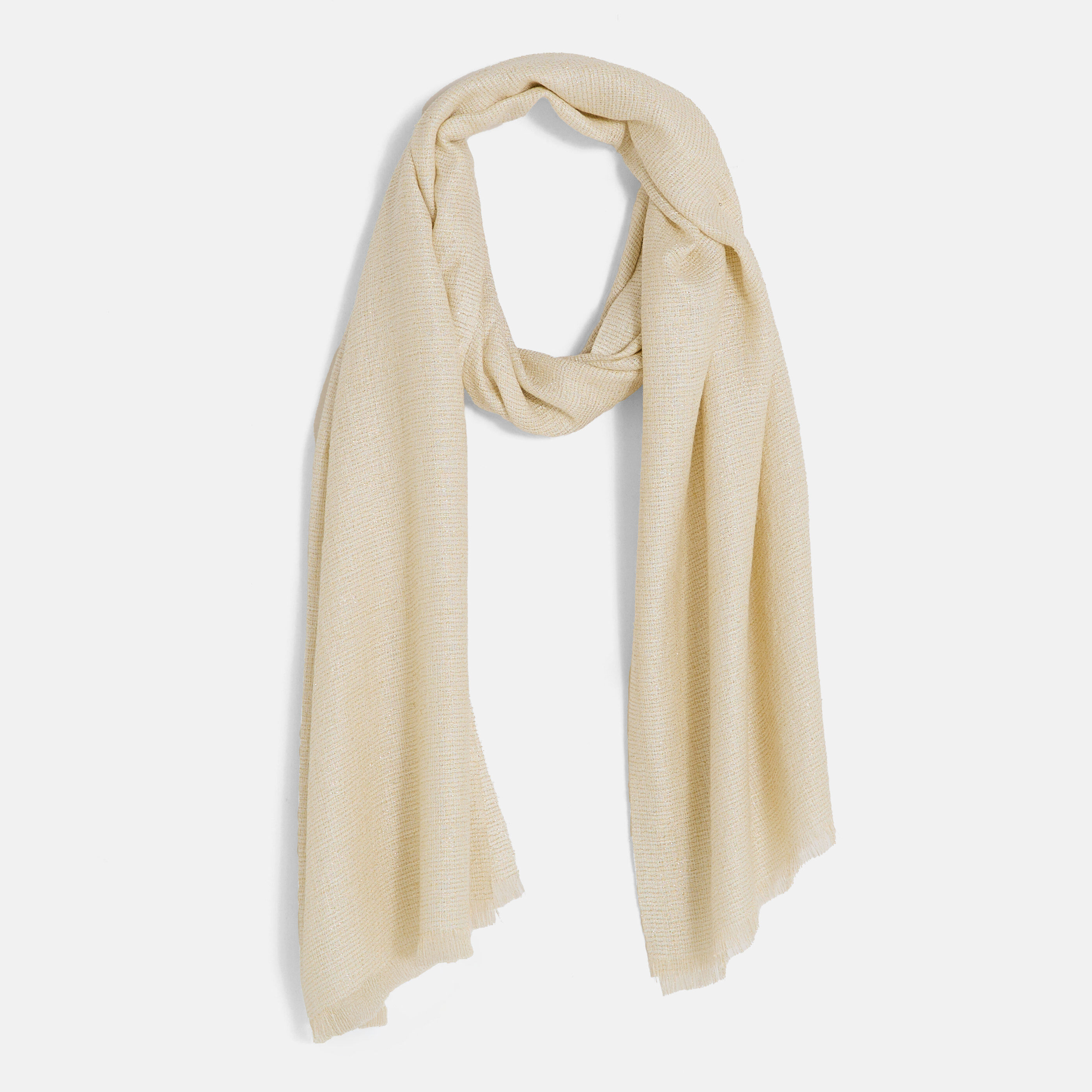 &Eacute;tole longue unie brillante femme