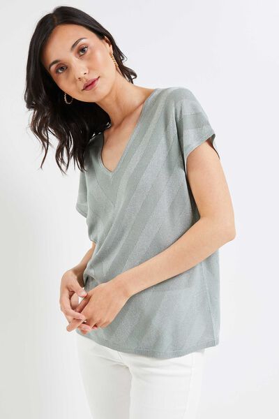 T-shirt lurex femme