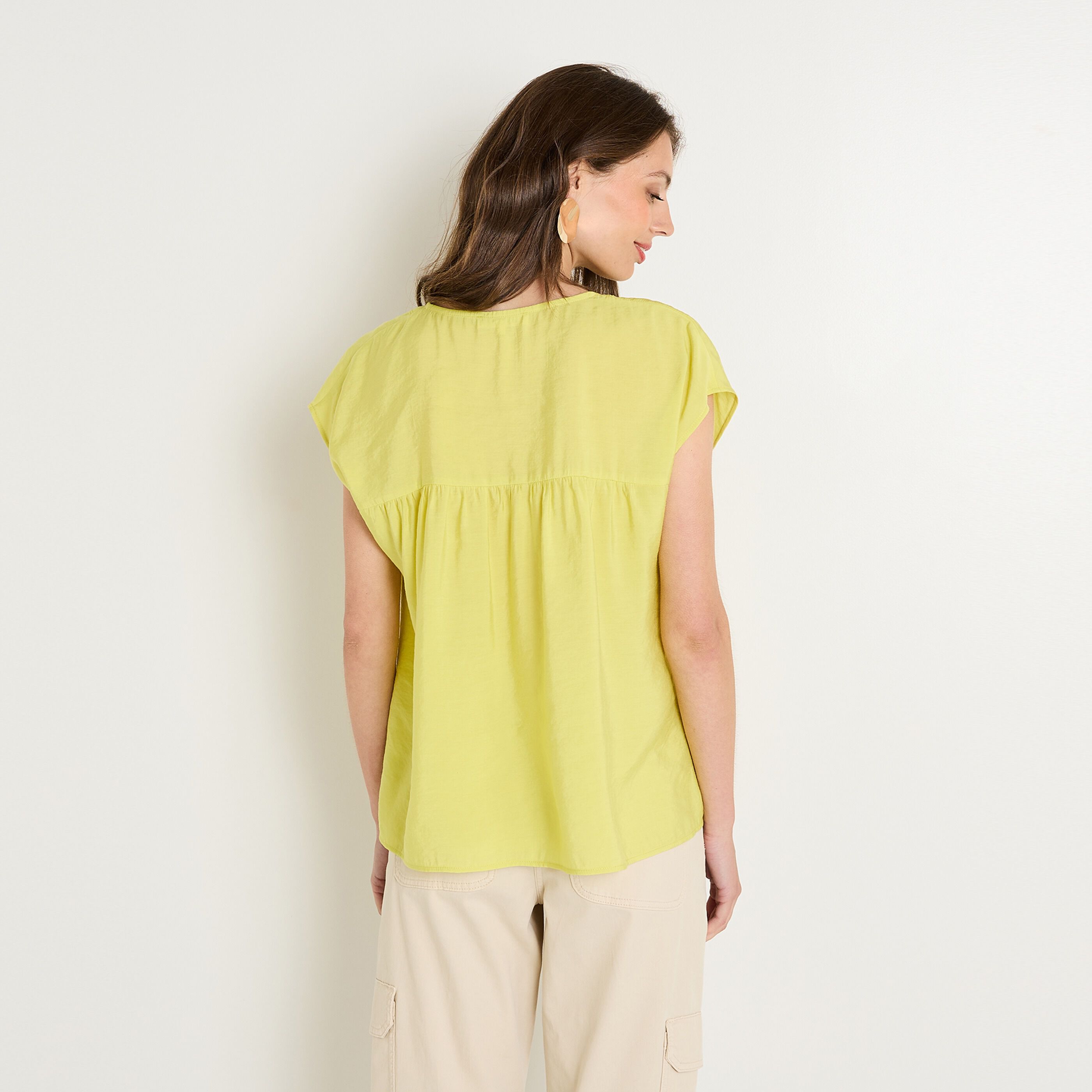 Blouse unie femme