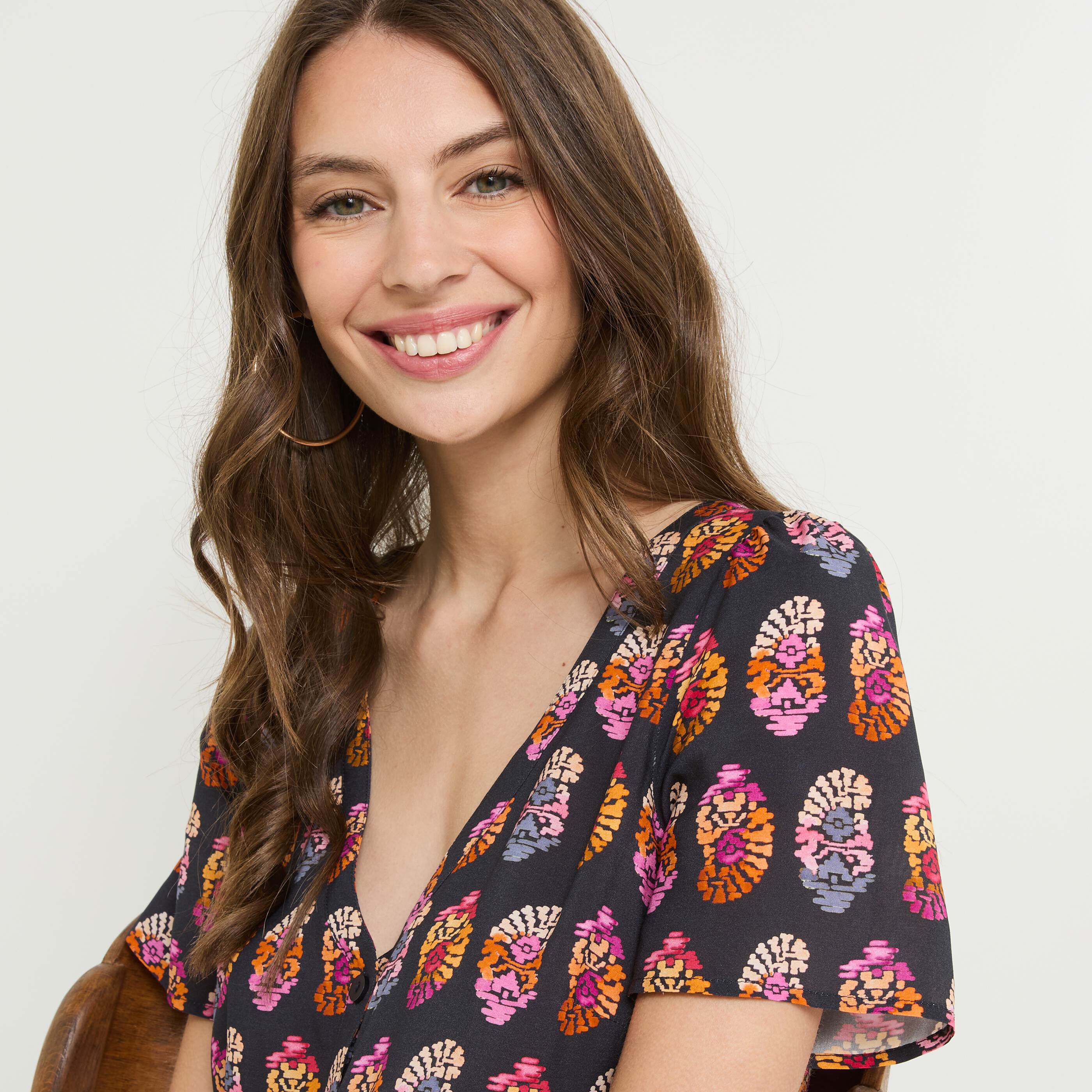 Chemise manches courtes femmes