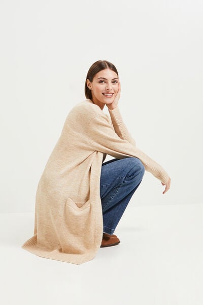 Gilet long femme