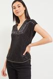Top jacquard femme