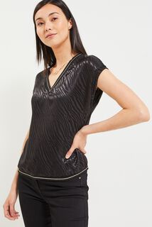 Top jacquard femme