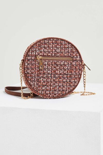 Sac rond matelassé femme