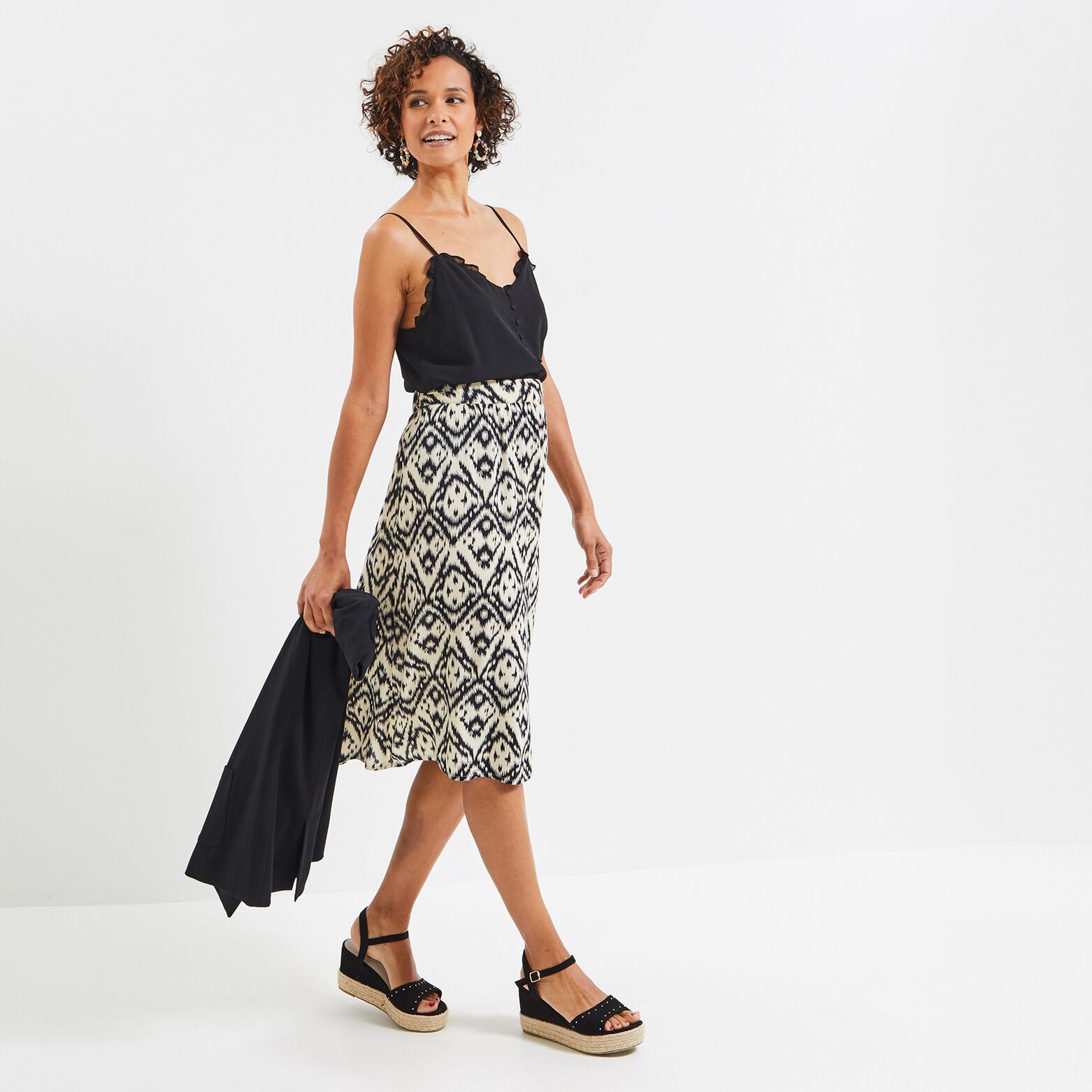 Jupe portefeuille femme