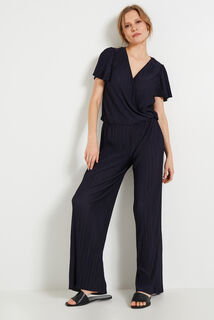 Combinaison maille froissée femme