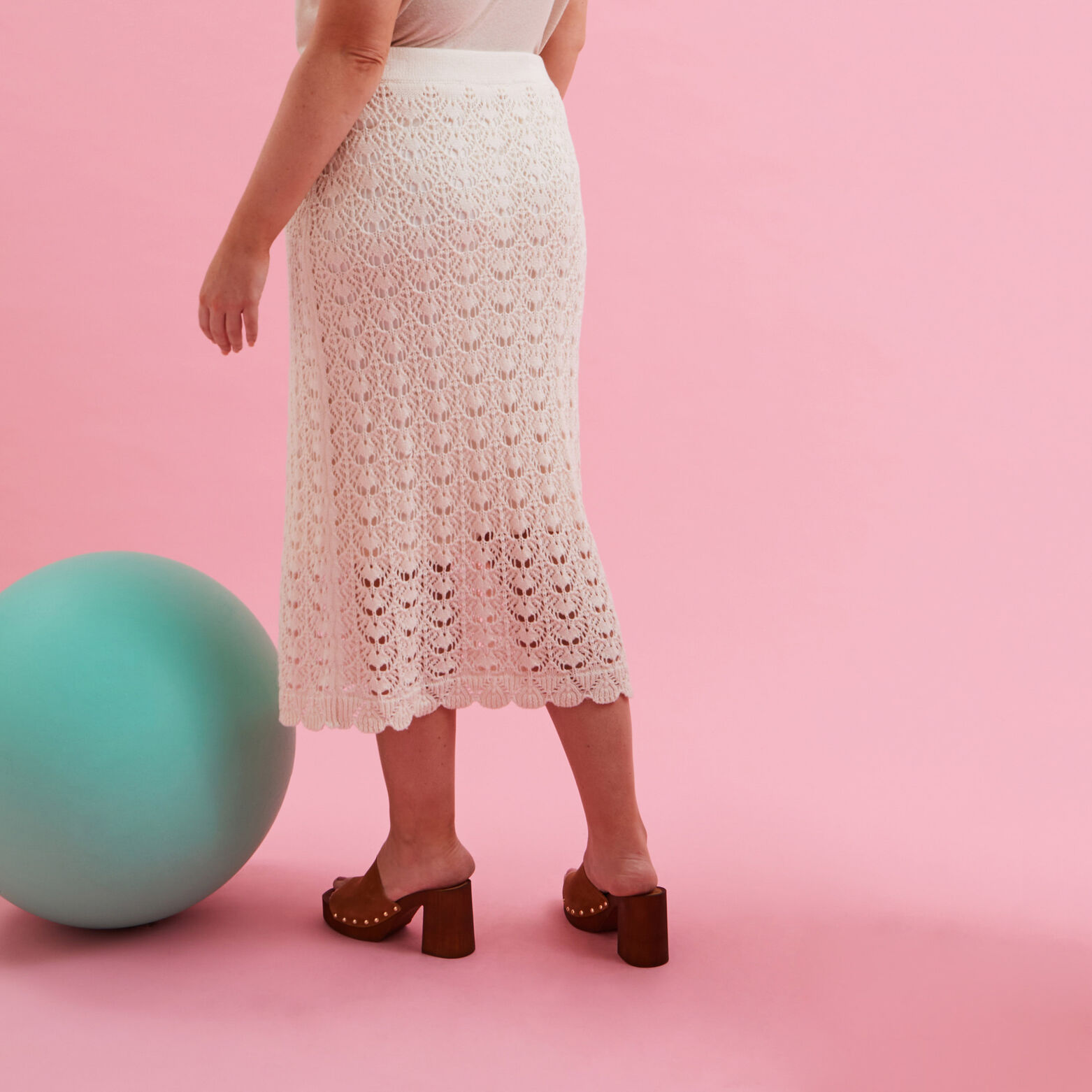 Jupe en crochet femme