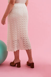 Jupe en crochet femme