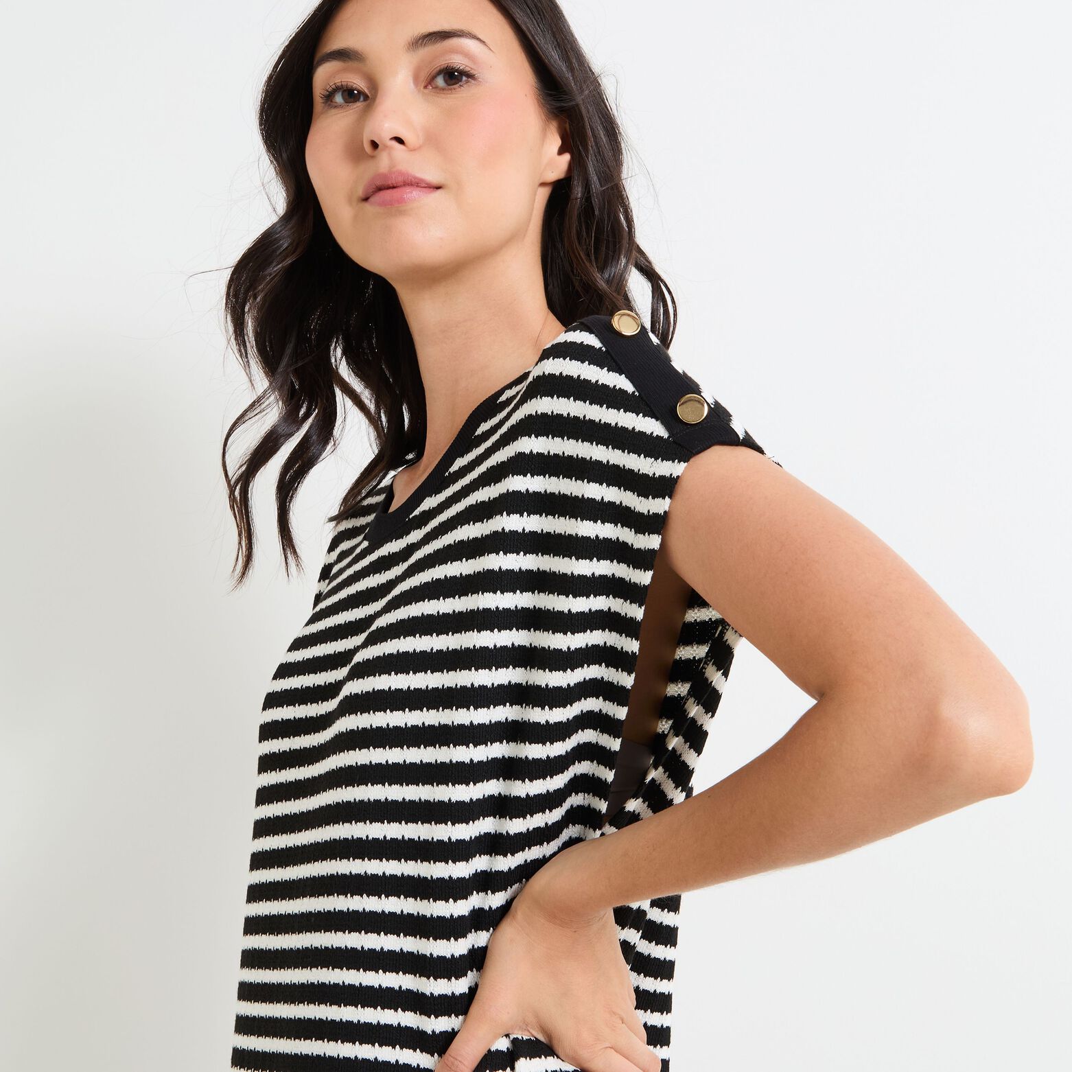 Robe col rond femme