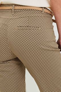 Pantalon chino imprimé femme