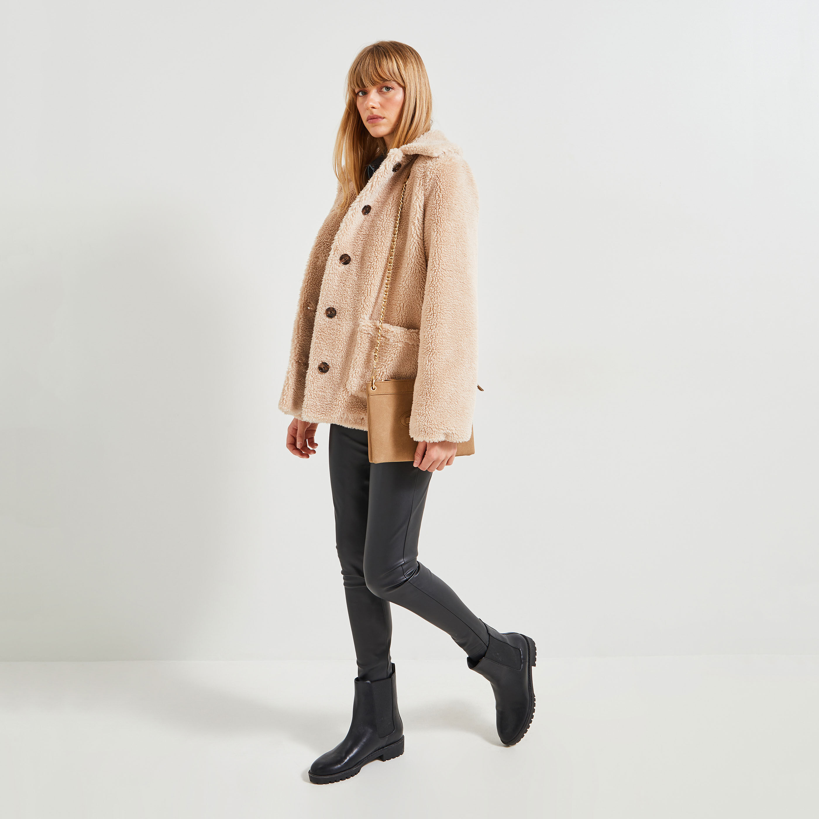 Manteau effet mouton femme Graindemalice