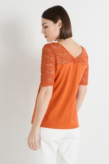 T-shirt col V femme