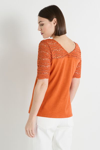 T-shirt col V femme