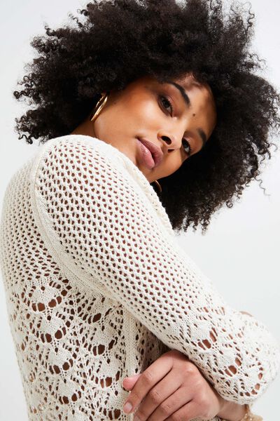 Pull ajouré femme