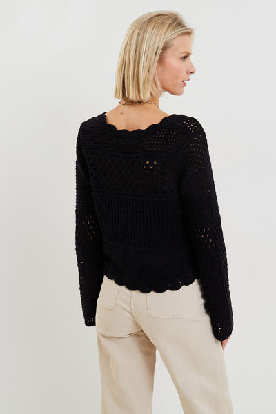Gilet ajouré femme