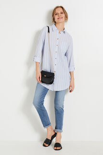 Chemise oversize rayée femme