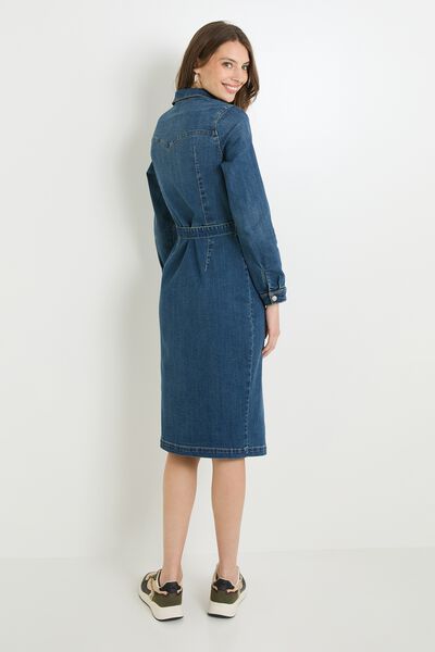 Robe col chemise femme