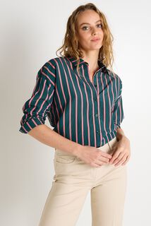 Chemise à rayures femme