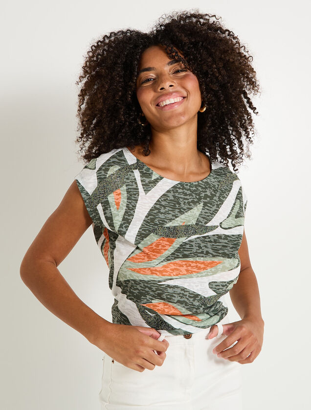 T shirt col rond femme