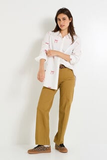 Chemise nœuds brodés femme