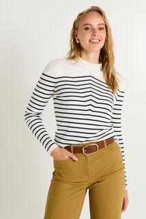 Pull col montant femme