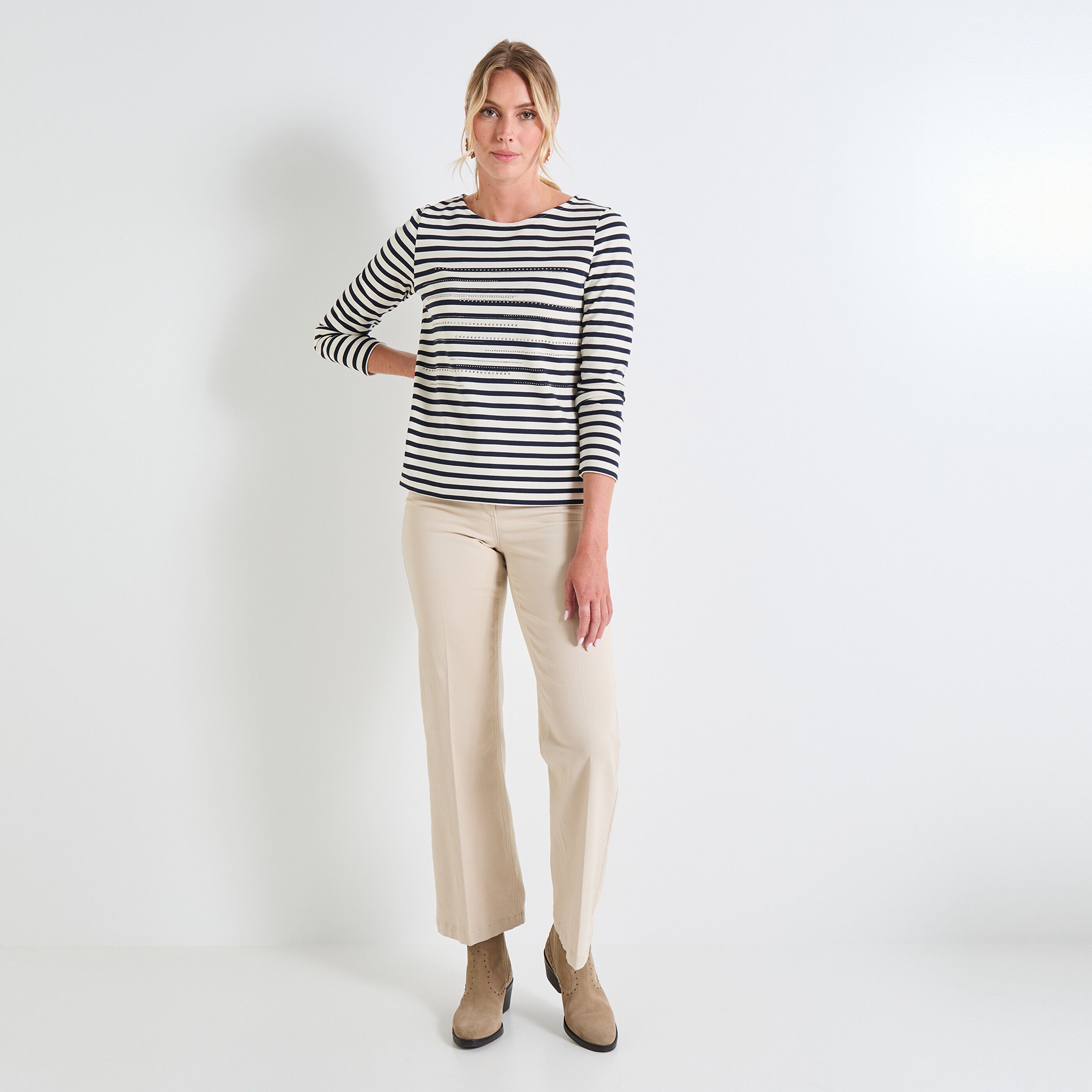 T-shirt mariniere femme