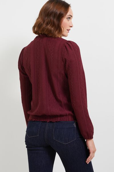 T-shirt col victorien femme