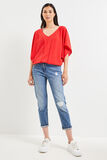 Blouse épaules ouvertes femme