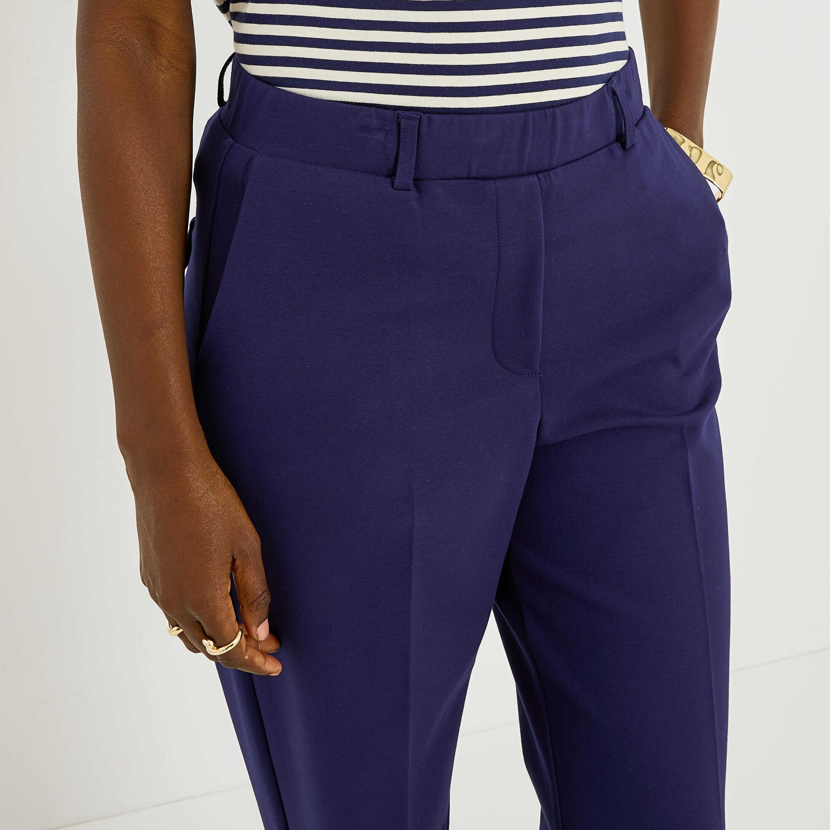 Pantalon palazzo coupe droite femme
