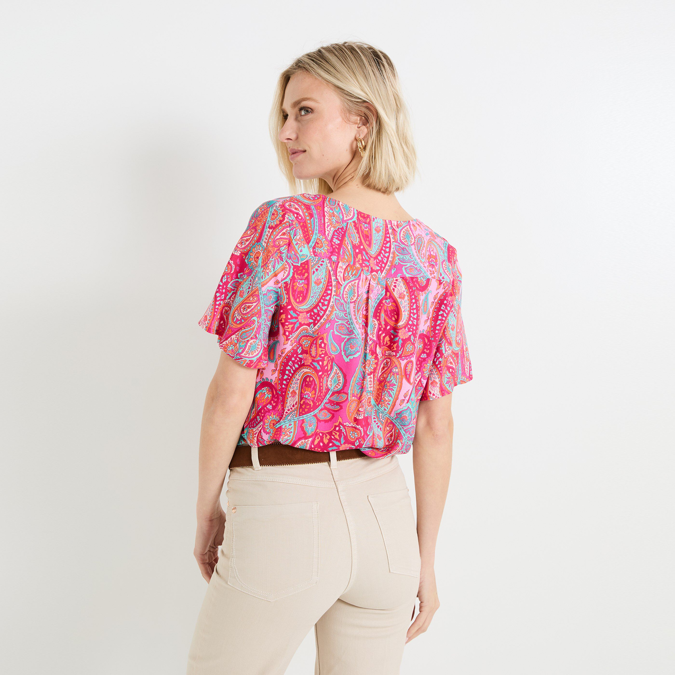 Blouse imprim&eacute;e femme