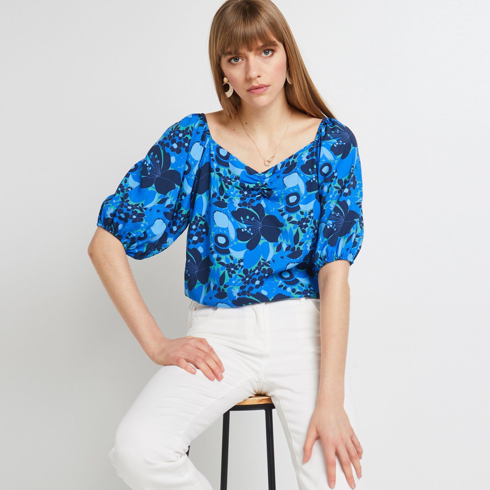 Blouse imprimée femme