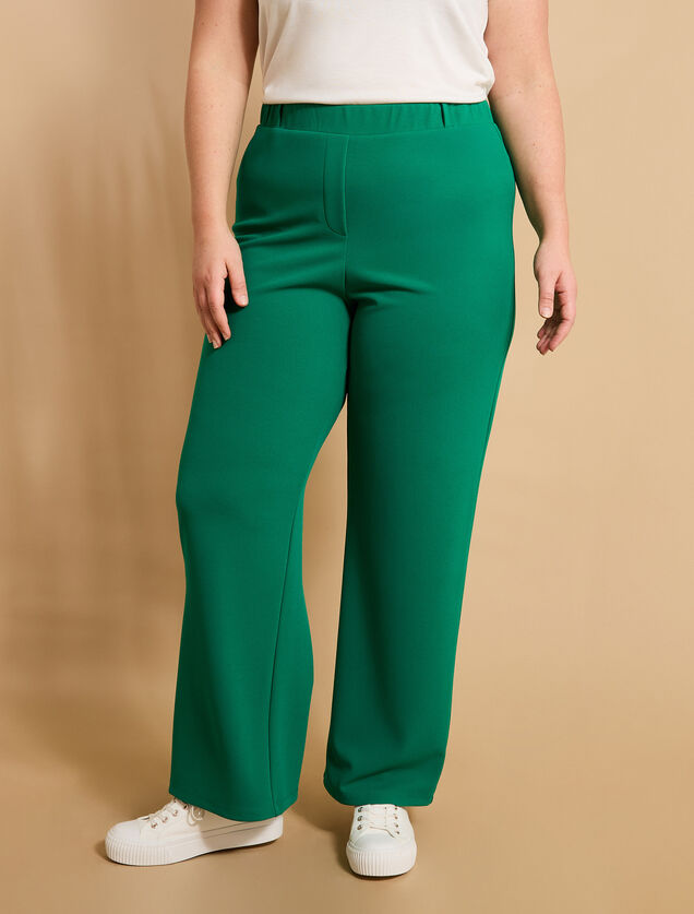 Pantalon large en maille femme