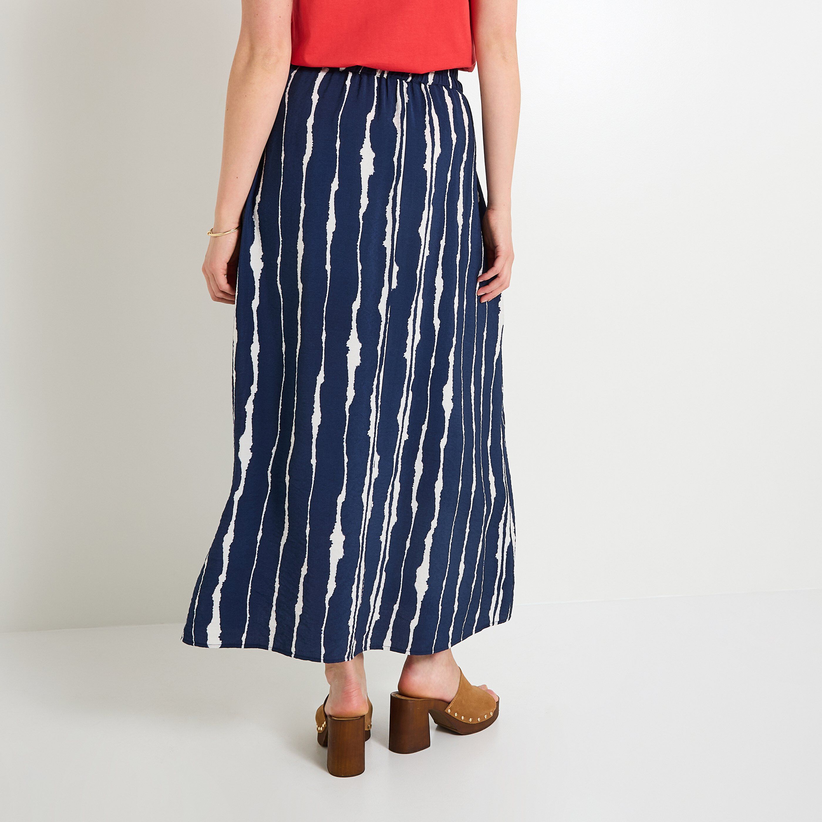 Jupe longue imprim&eacute;e femme