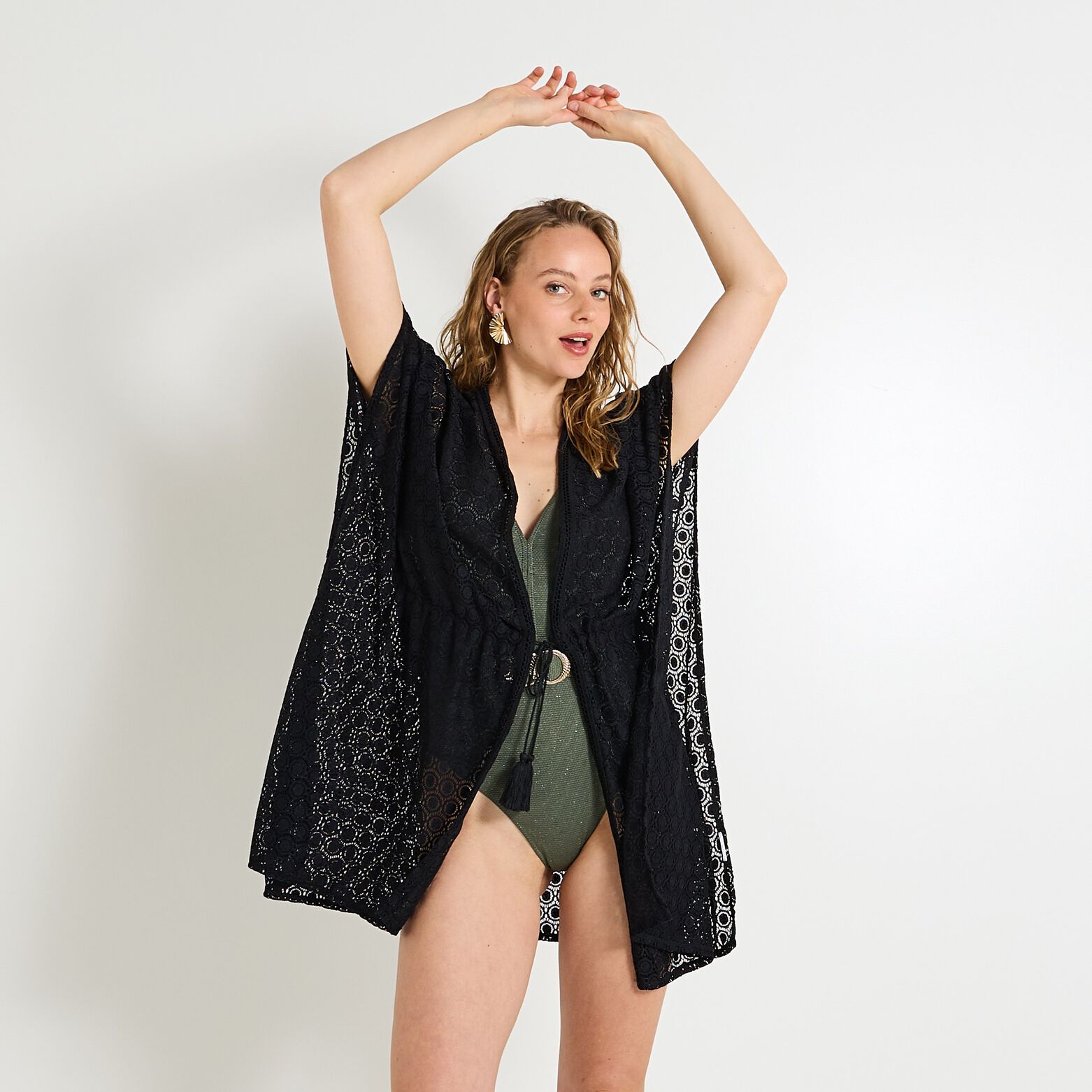 Pareo en crochet femme