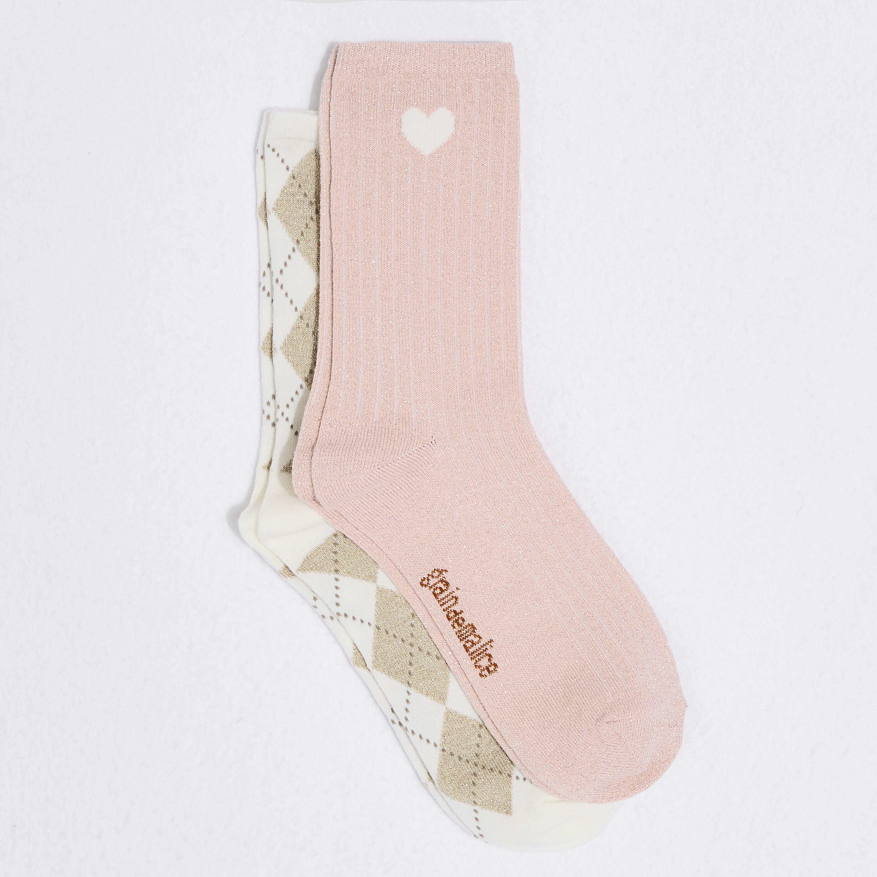 Lot de 2 paires de chaussettes femme