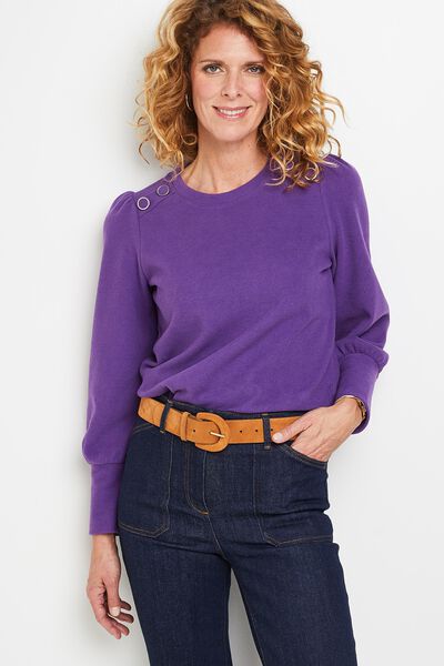 Sweat en maille grattée femme
