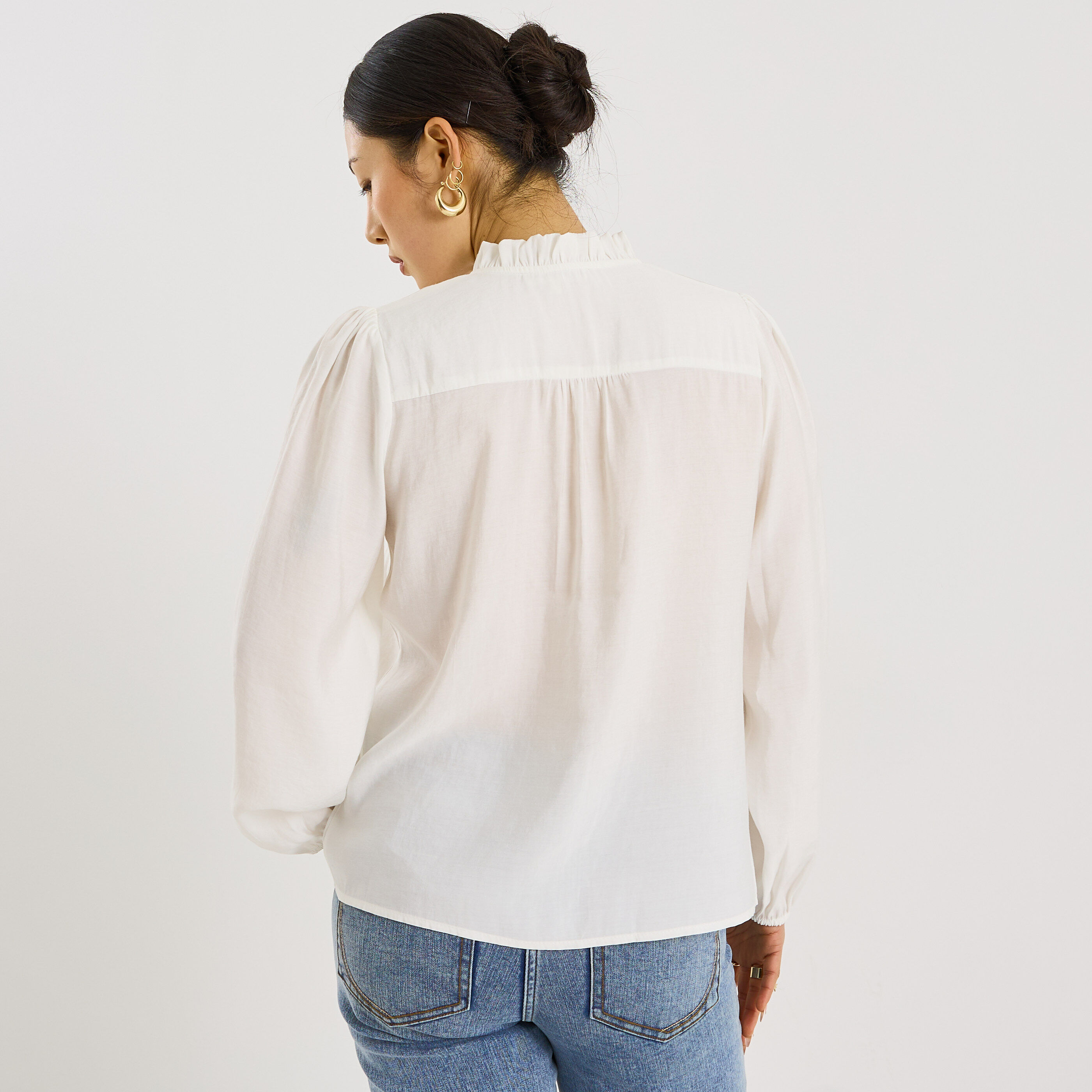 Chemise boutons c&oelig;urs femme