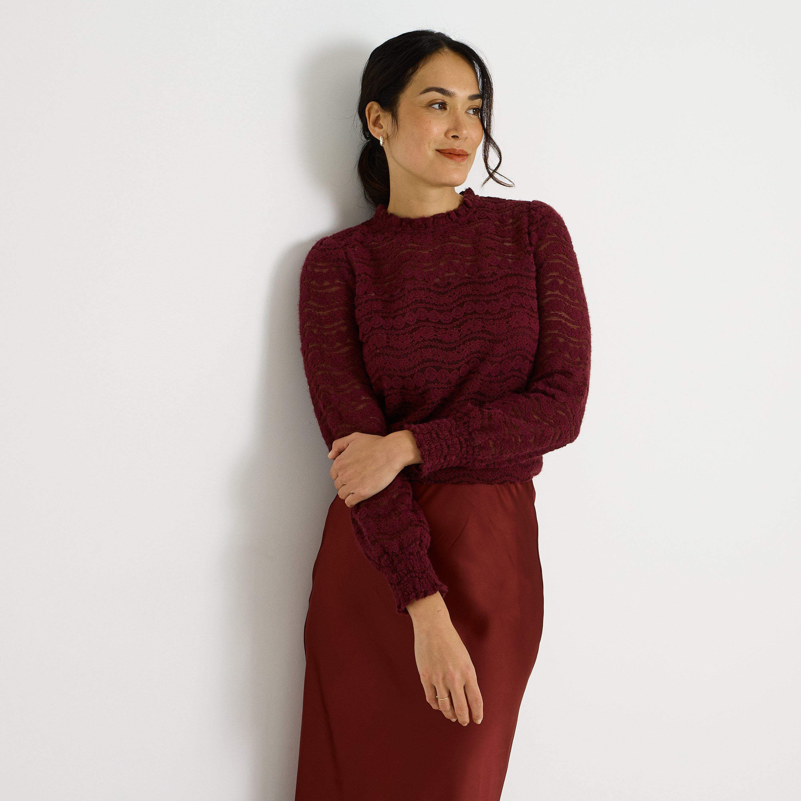 Blouse col victorien femme