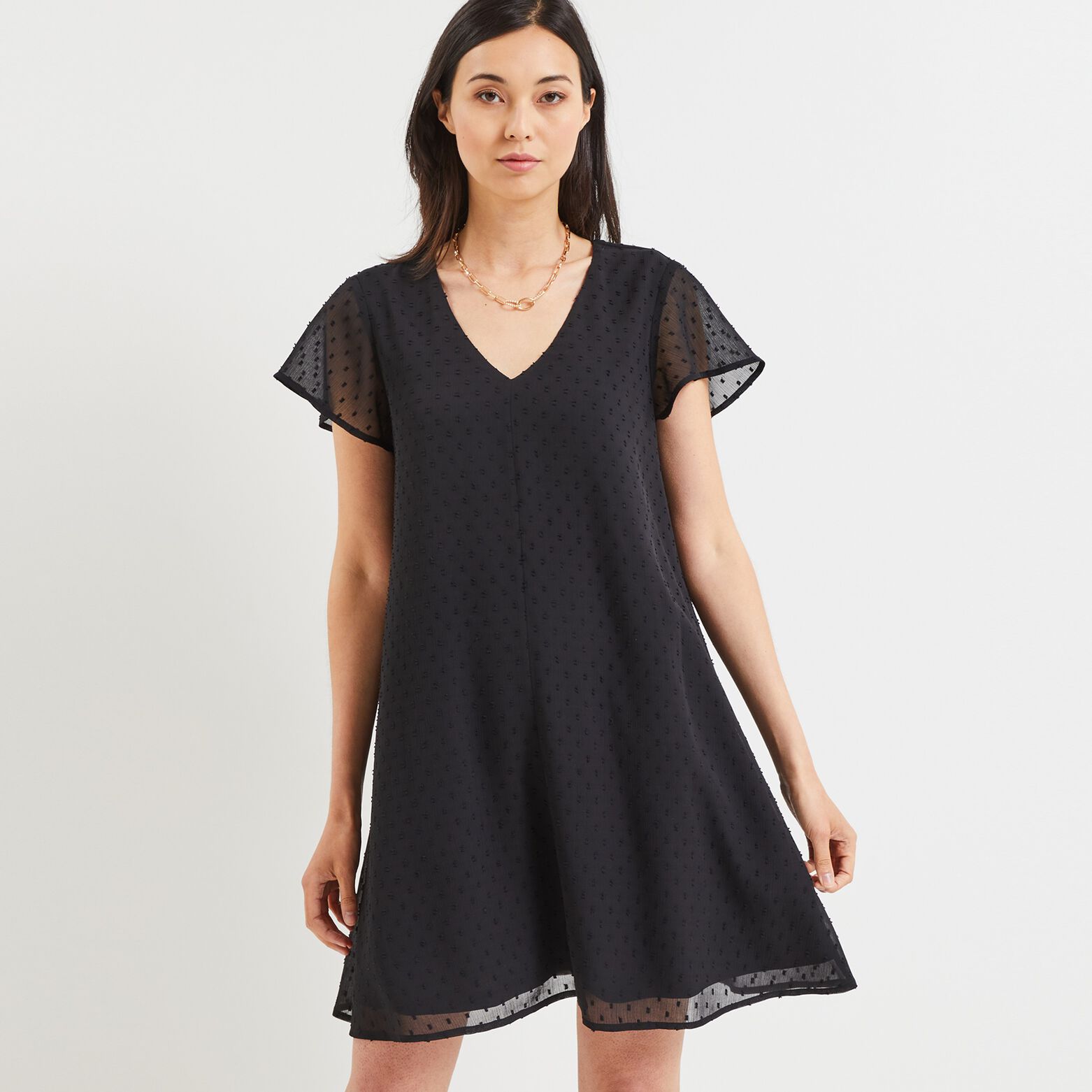 Robe plumetis femme