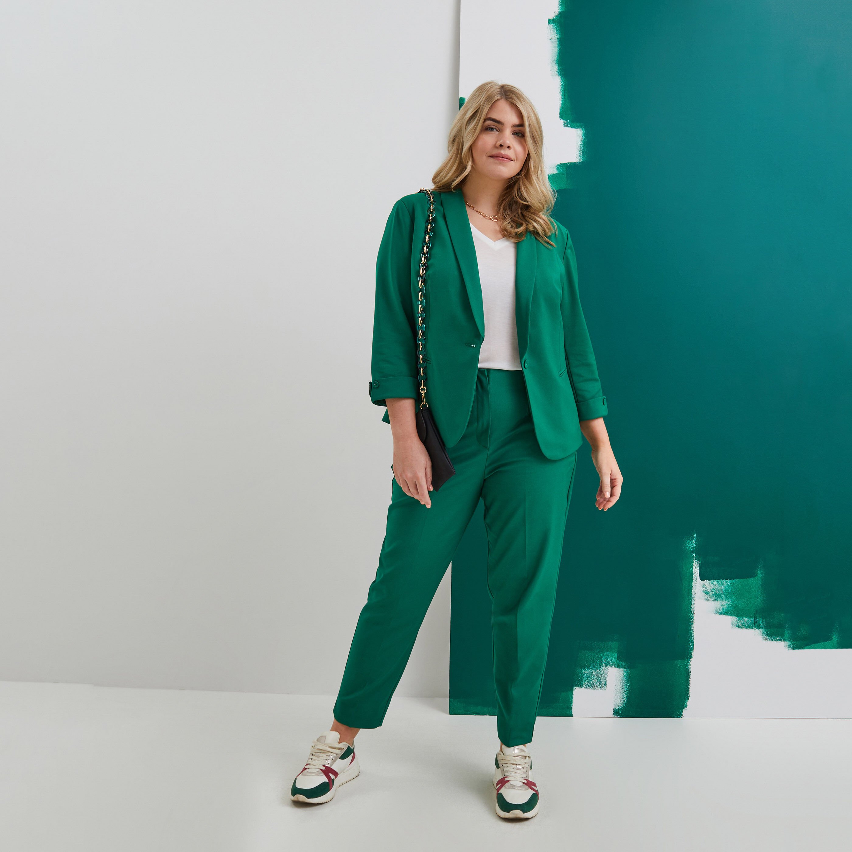 Pantalon cigarette femme