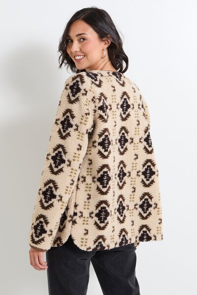 Manteau bouclette femme