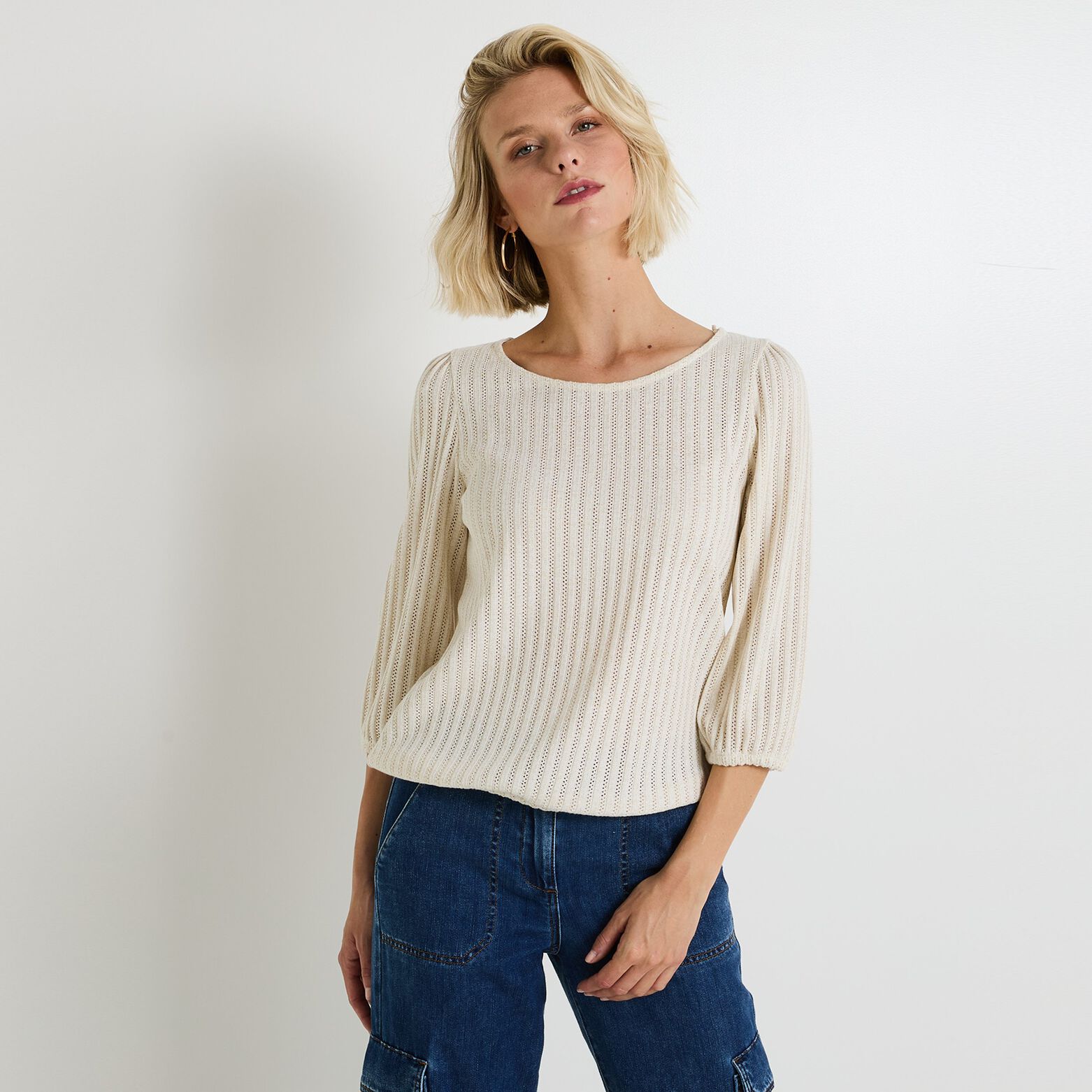 T shirt col rond femme