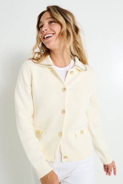 Gilet boutonné femme