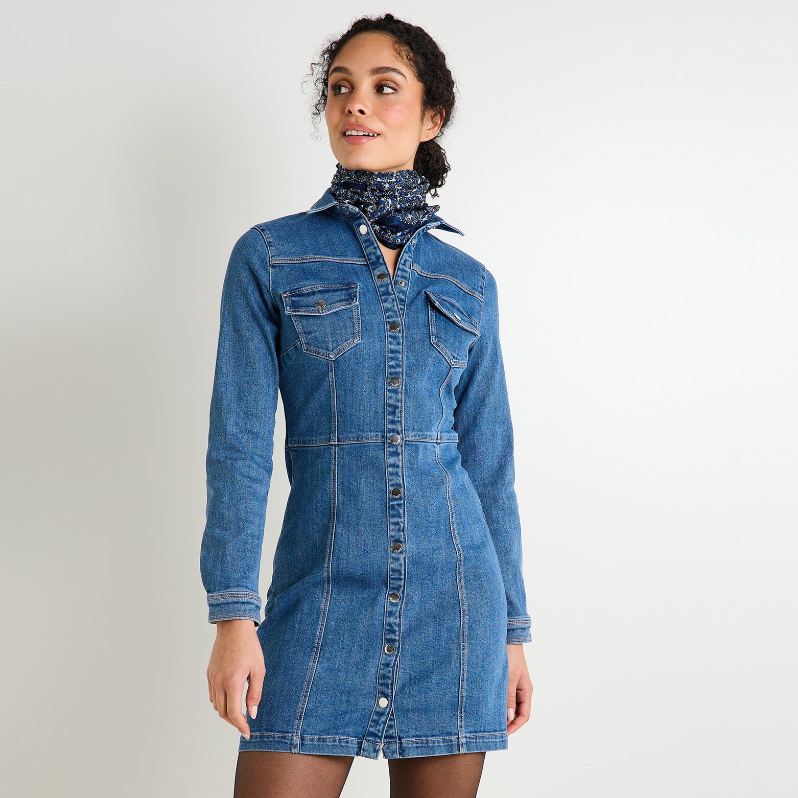 Robe en denim femme