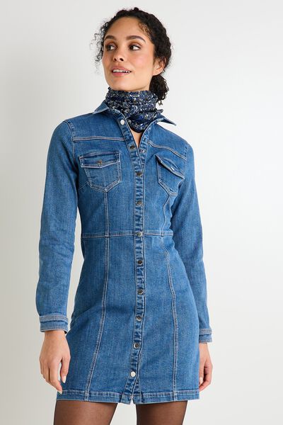 Robe en denim femme