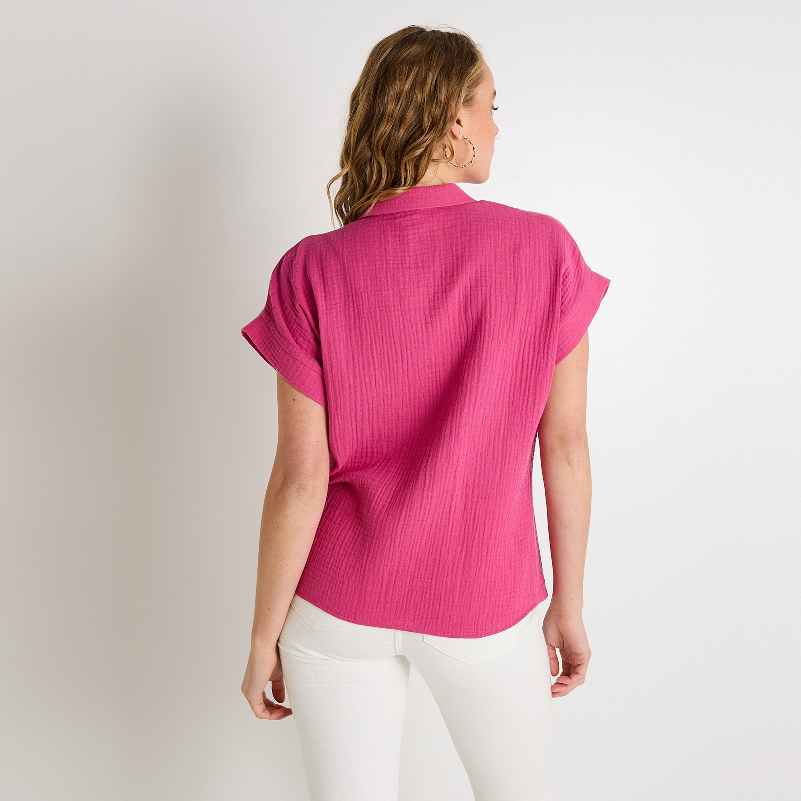 Chemise en gaze de coton femme