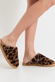 Chaussons léopard femme