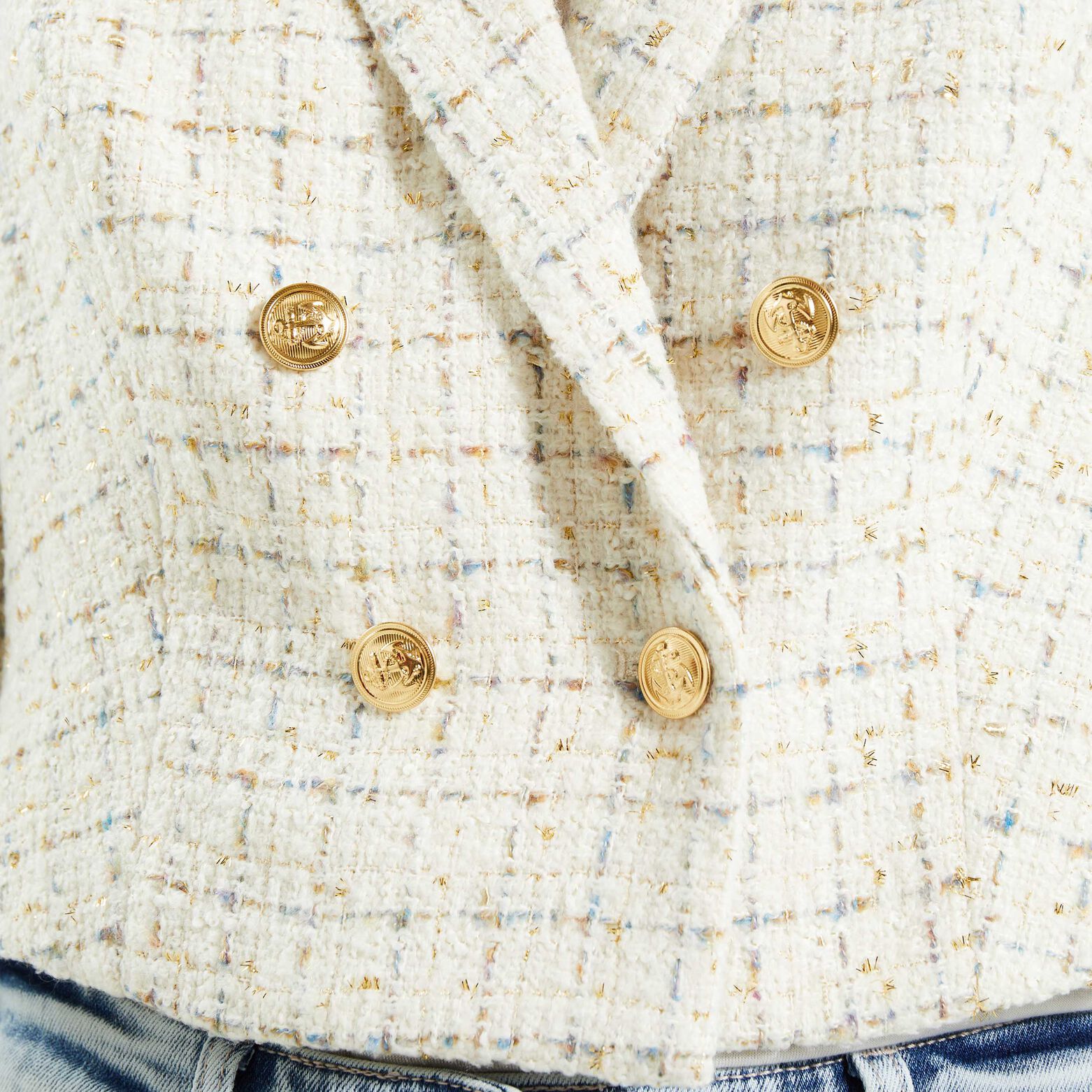 Veste blazer tweed femme